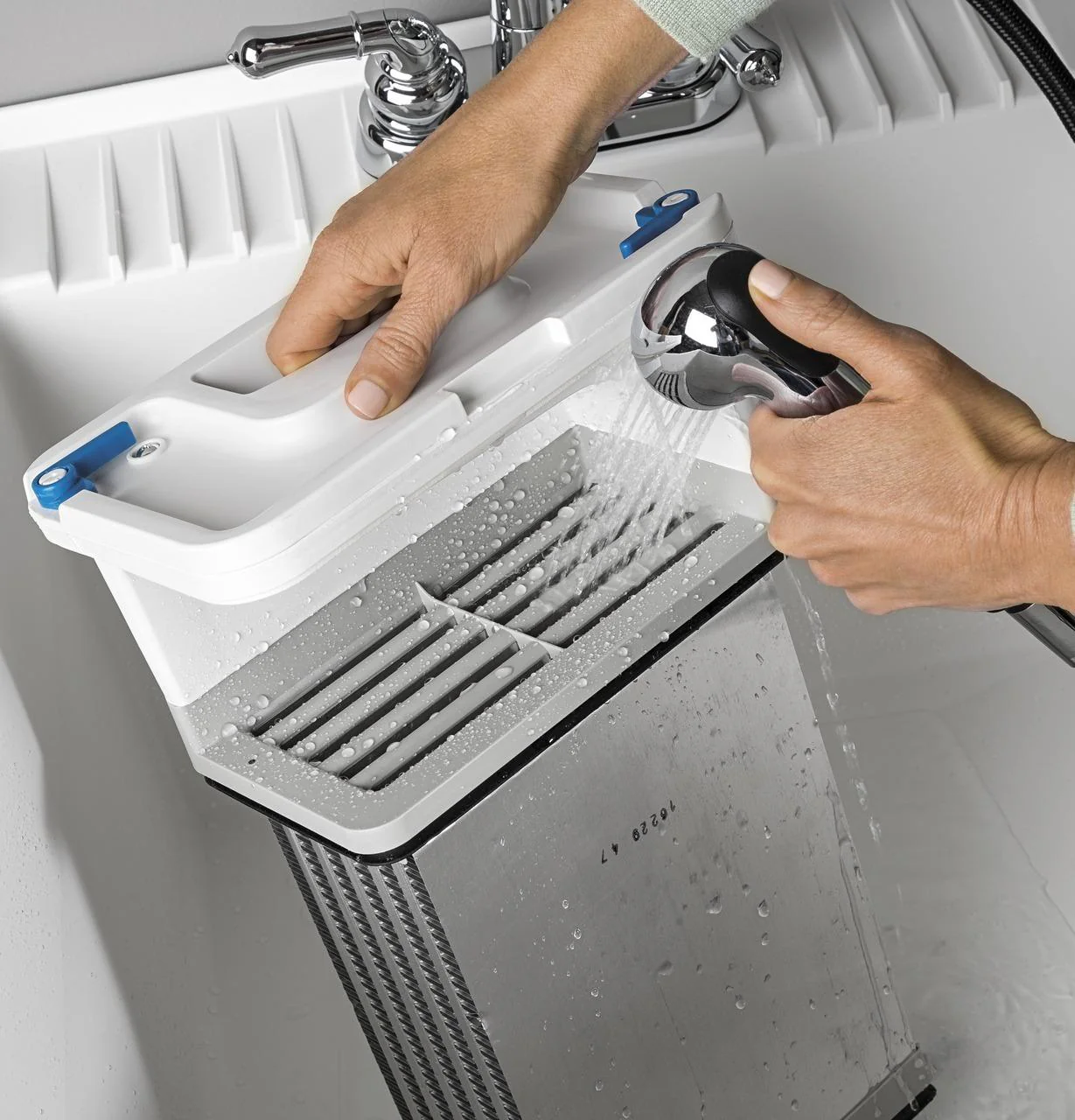 4.1 cu.ft. Capacity Smart 24" Ventless Condenser Frontload Electric Dryer with Stainless Steel Basket - Image 34