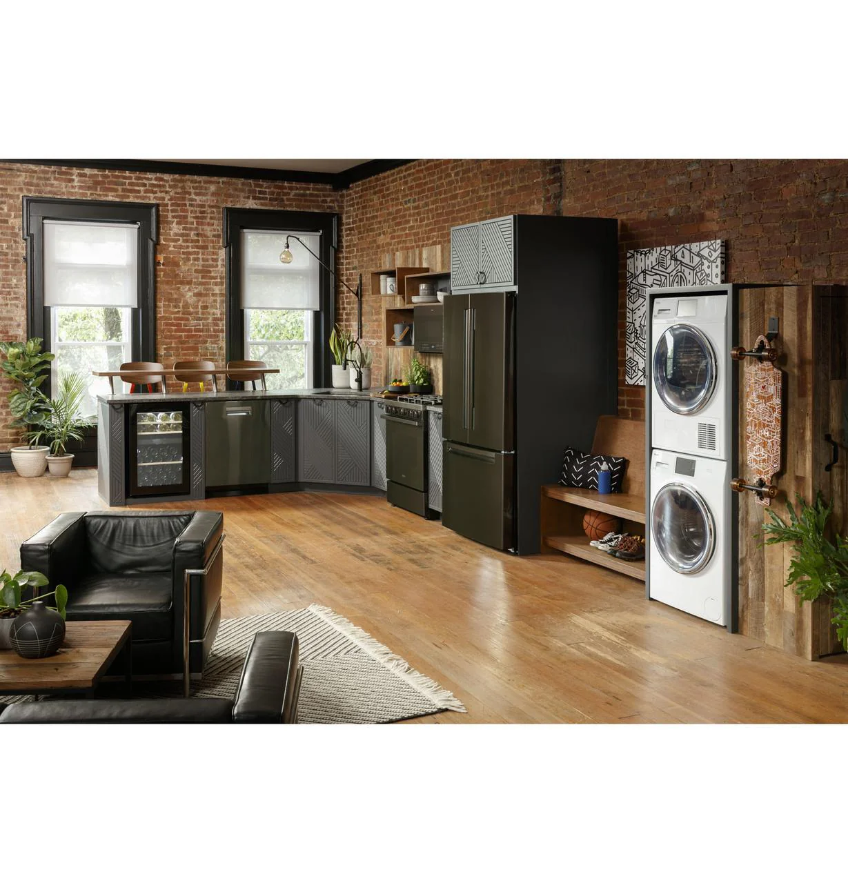 4.1 cu.ft. Capacity Smart 24" Ventless Condenser Frontload Electric Dryer with Stainless Steel Basket - Image 62