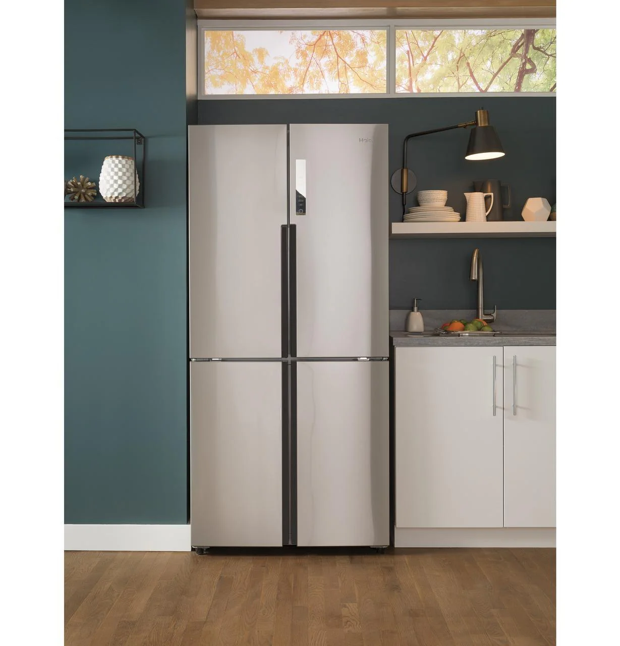 QHE16HYPFS Haier ENERGY STAR® 16.8 Cu. Ft. Quad Door Refrigerator - Image 11