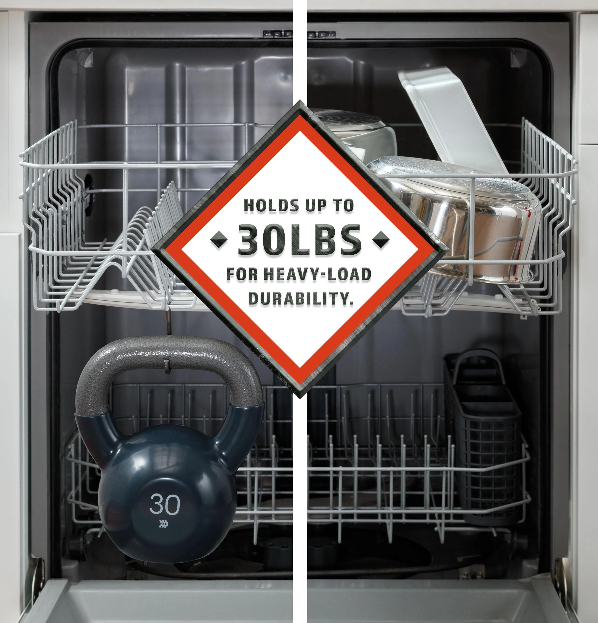 HDF310PGRBB Hotpoint® One Button Dishwasher with Plastic Interior - Image 14