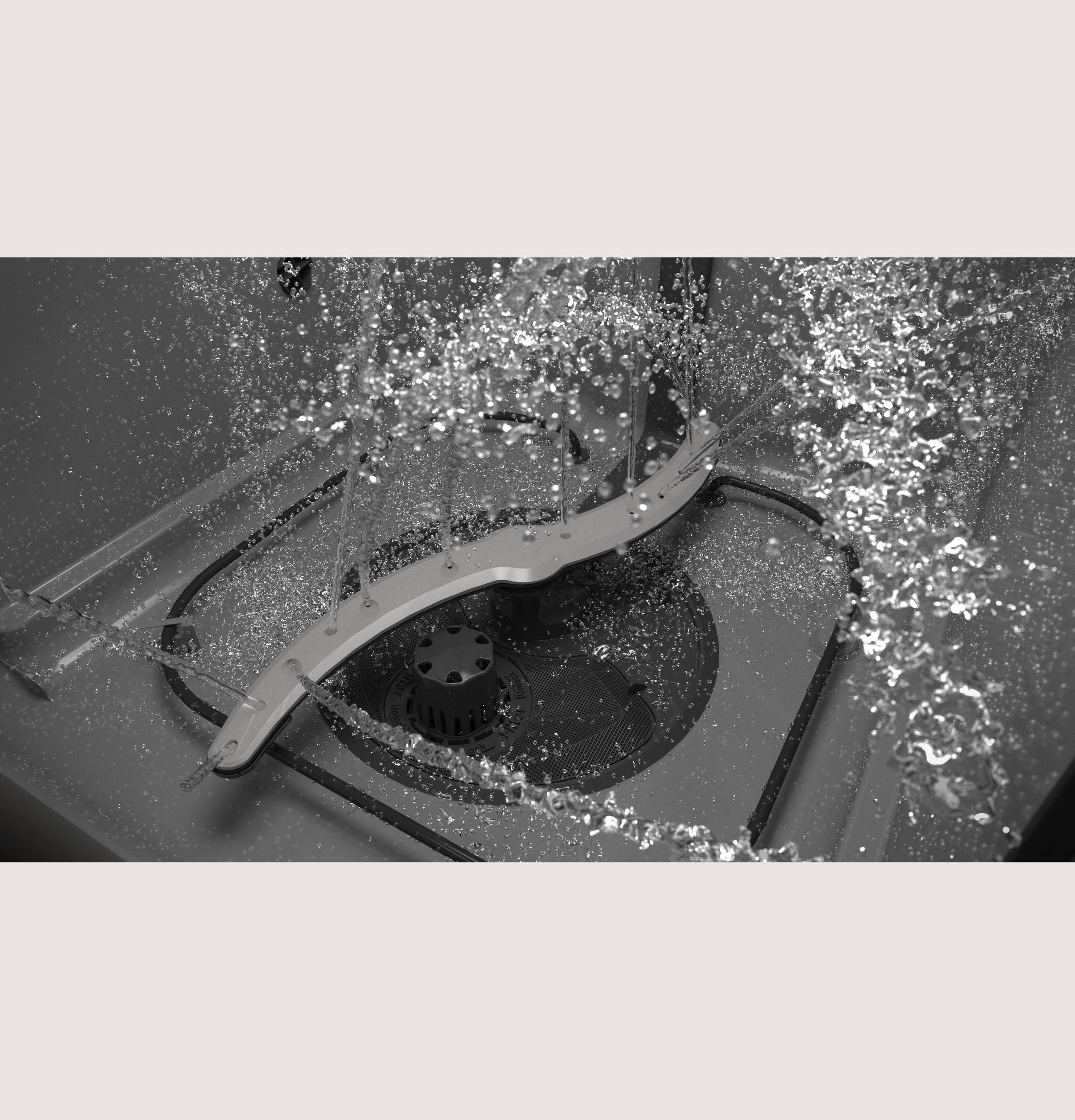 HDF310PGRWW Hotpoint® One Button Dishwasher with Plastic Interior - Image 5