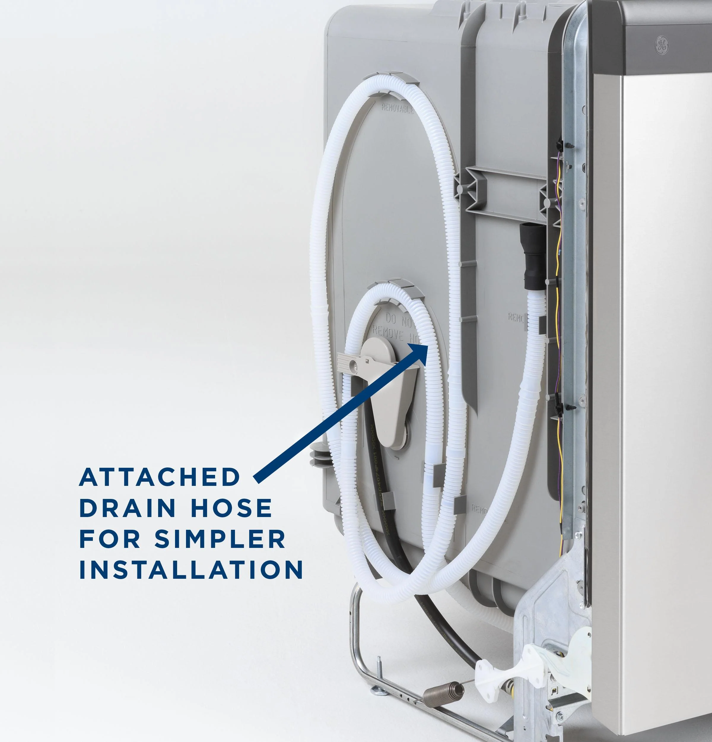 HDF310PGRWW Hotpoint® One Button Dishwasher with Plastic Interior - Image 9