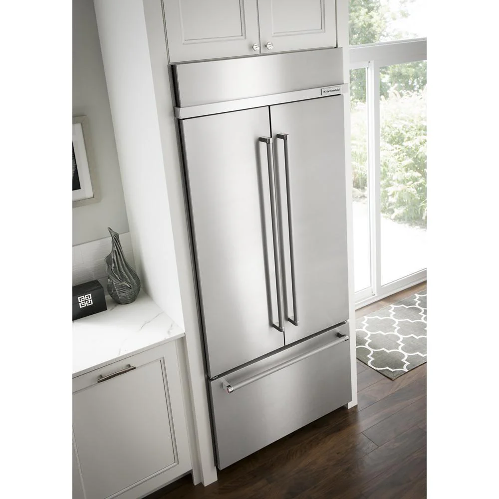 Kitchenaid KBFN502ESS 24.2 Cu. Ft. 42" Width Built-In Stainless French Door Refrigerator with Platinum Interior Design - Image 15