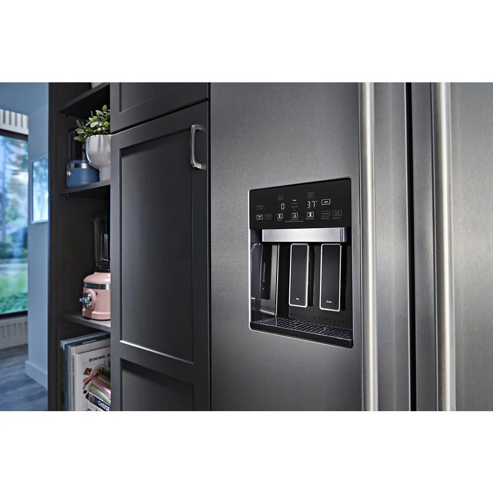 Kitchenaid KBSD702MSS 25.1 Cu. Ft. 42" Built-In Side-by-Side Refrigerator with Ice and Water Dispenser - Image 13