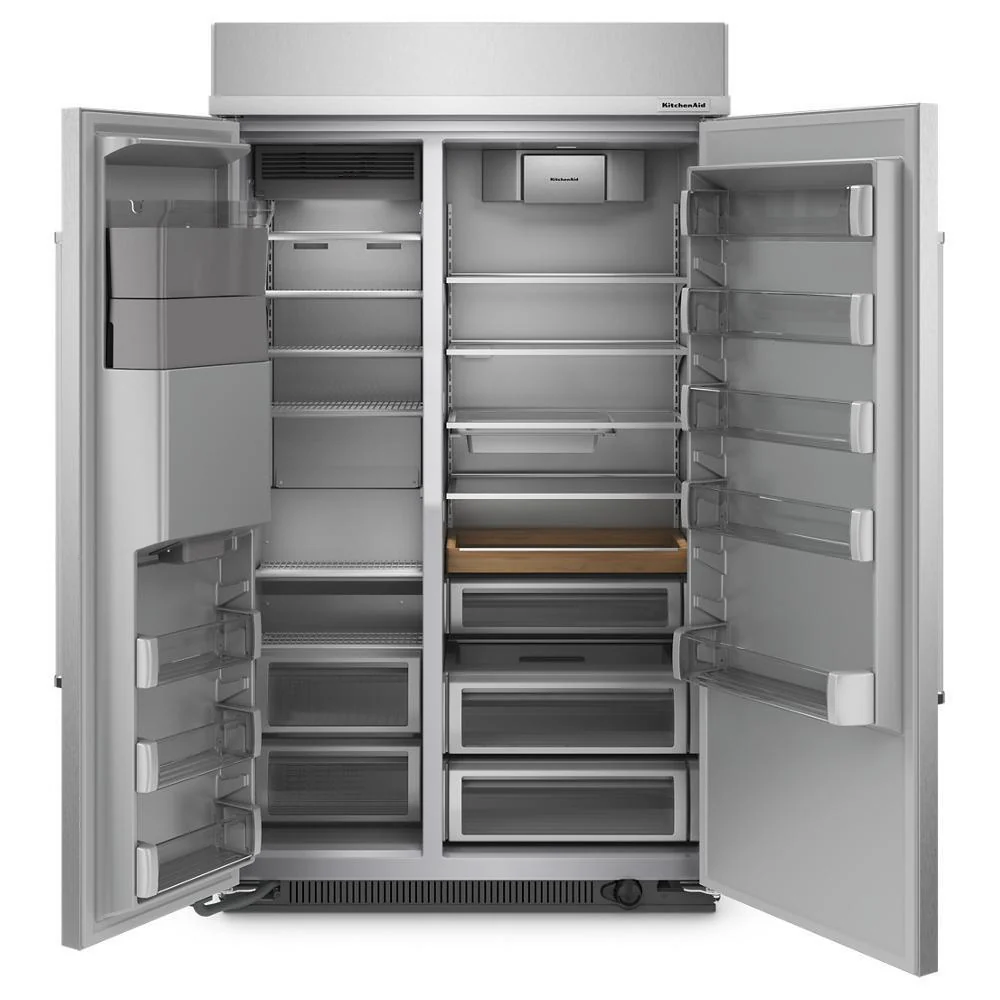 Kitchenaid KBSD708MSS 29.4 Cu. Ft. 48" Built-In Side-by-Side Refrigerator with Ice and Water Dispenser - Image 11