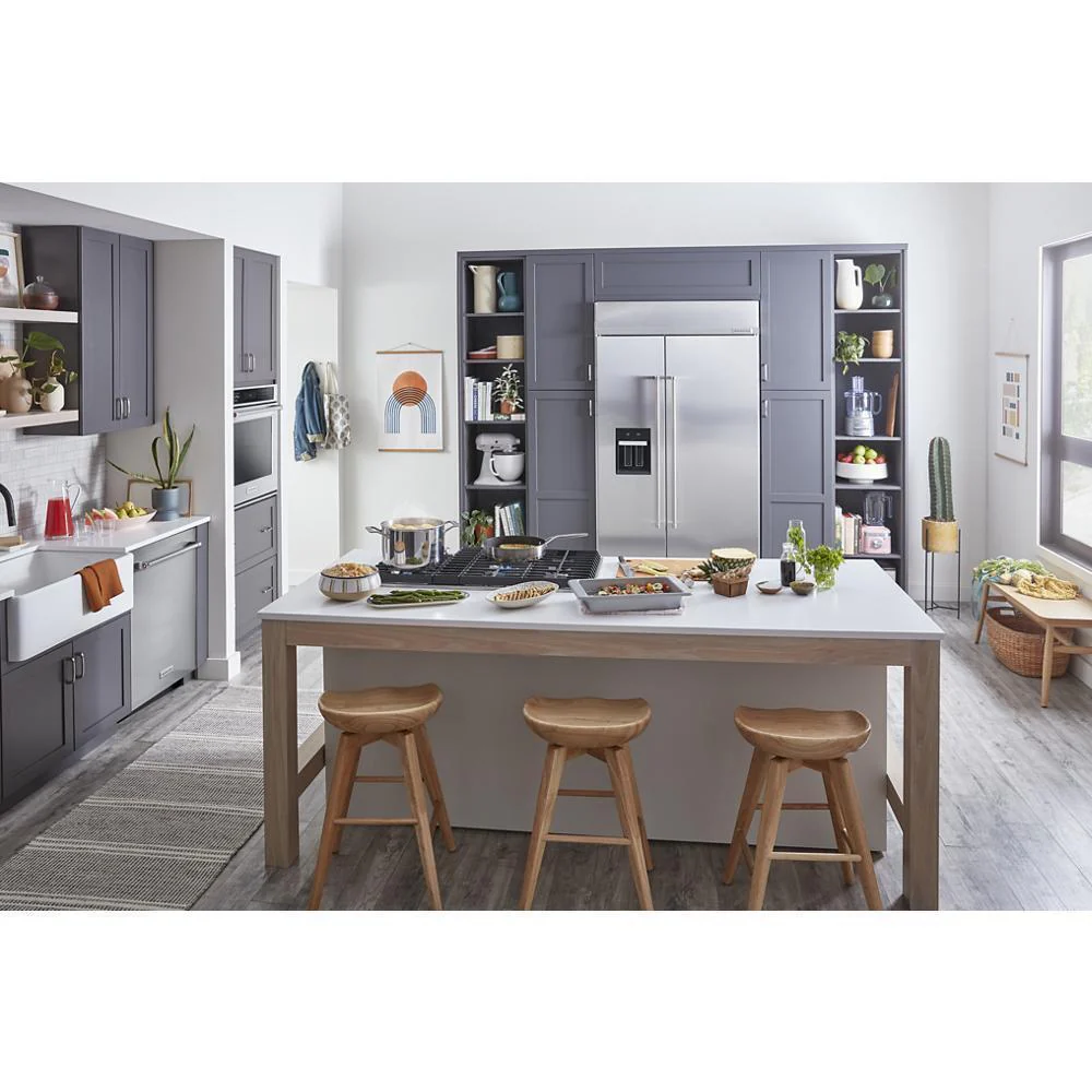 Kitchenaid KBSD708MSS 29.4 Cu. Ft. 48" Built-In Side-by-Side Refrigerator with Ice and Water Dispenser - Image 14