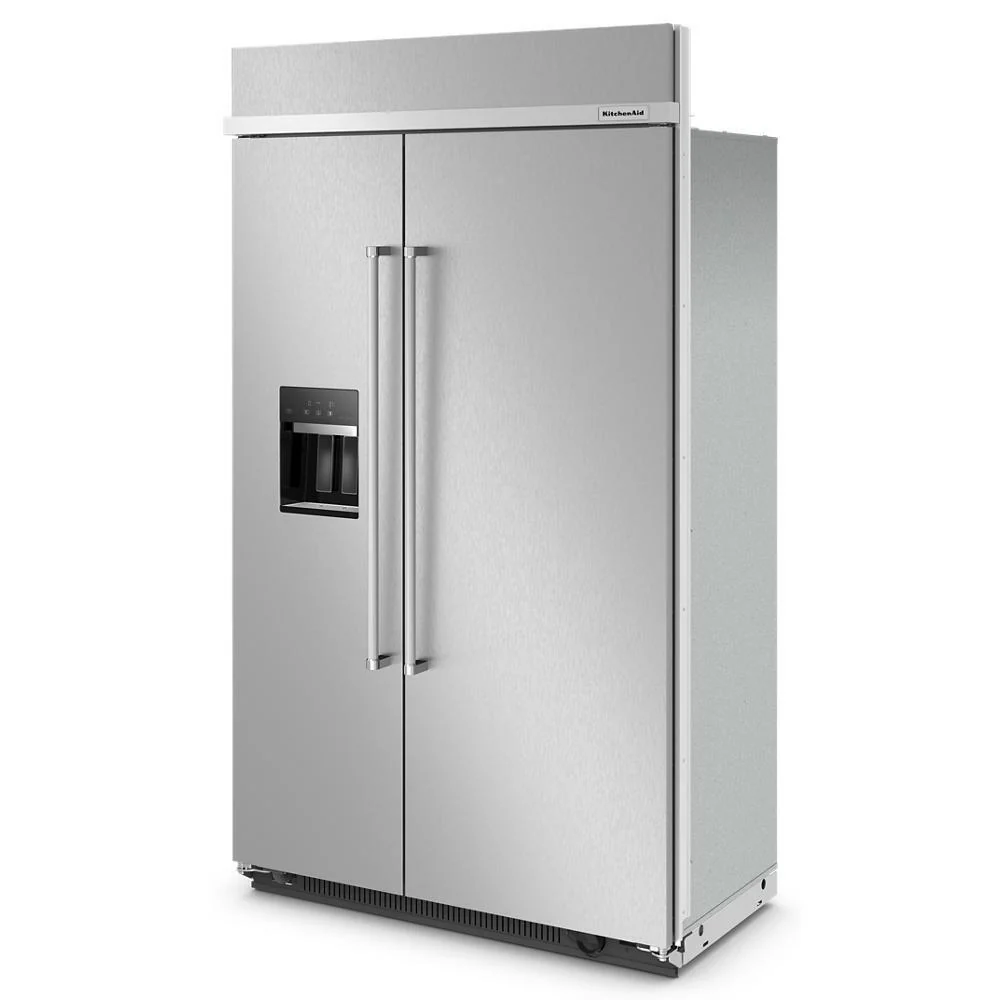 Kitchenaid KBSD708MSS 29.4 Cu. Ft. 48" Built-In Side-by-Side Refrigerator with Ice and Water Dispenser - Image 2