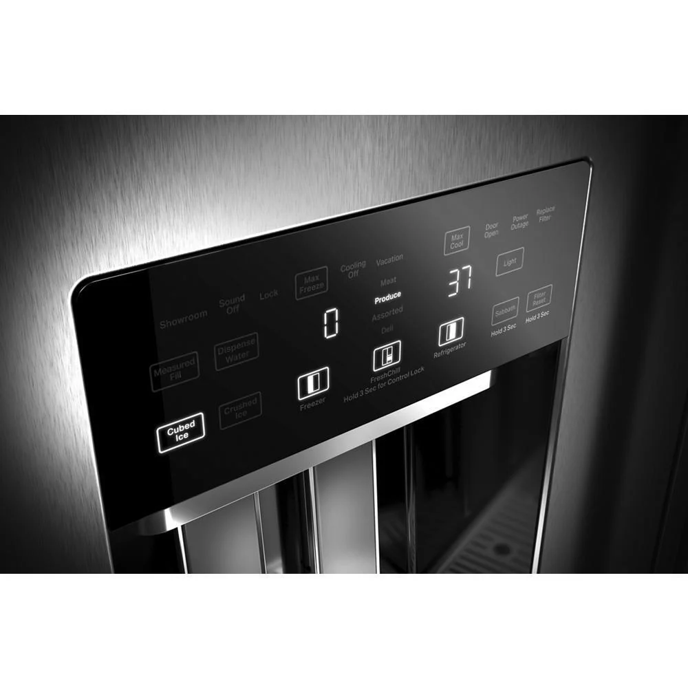 Kitchenaid KBSD708MSS 29.4 Cu. Ft. 48" Built-In Side-by-Side Refrigerator with Ice and Water Dispenser - Image 7