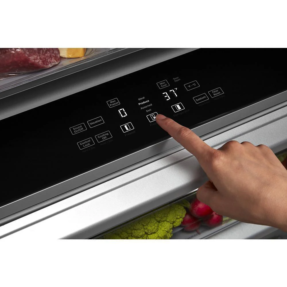 Kitchenaid KBSN708MBS 30 Cu. Ft. 48" Built-In Side-by-Side Refrigerator with PrintShield™ Finish - Image 9