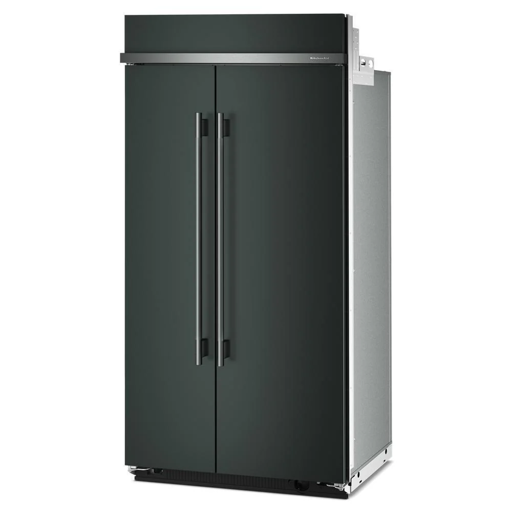 Kitchenaid KBSN742SJP 25.5 Cu. Ft. 42" Built-In Side-by-Side Refrigerator with Platinum Interior - Image 4