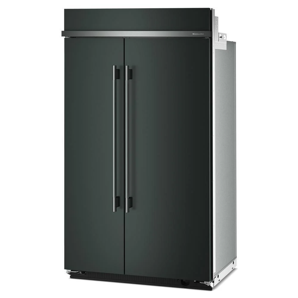 Kitchenaid KBSN748SJP 30 Cu. Ft. 48" Built-In Side-by-Side Refrigerator with Platinum Interior - Image 6