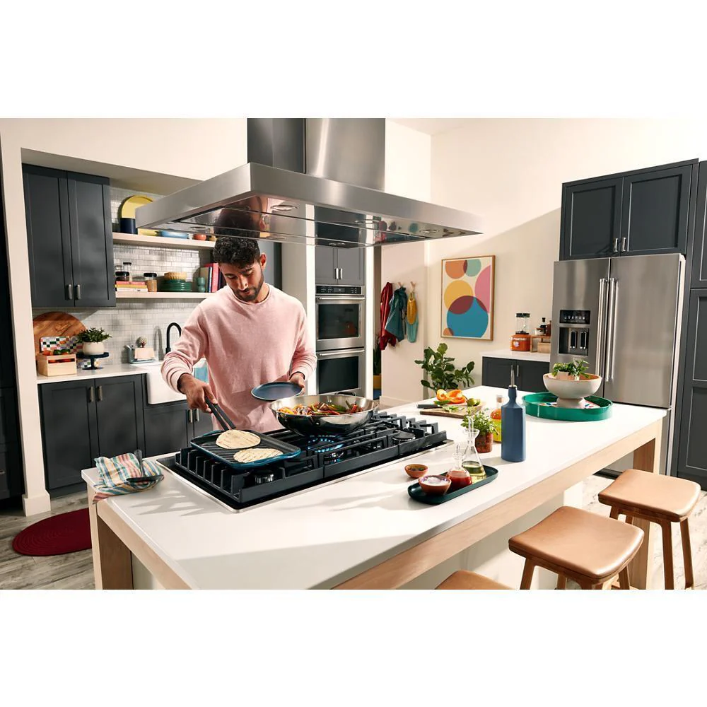 Kitchenaid KCGG530PBL 30" Gas-on-Glass Cooktop - Image 13