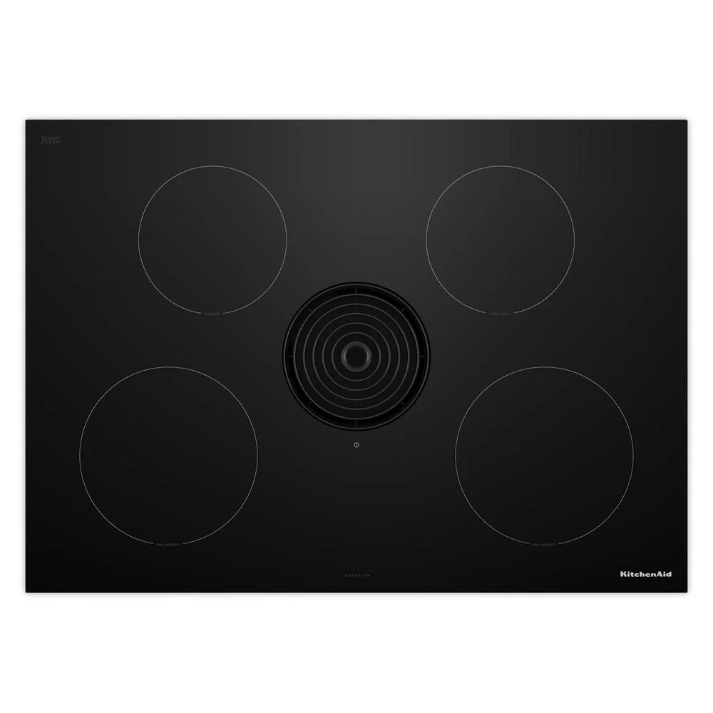 Kitchenaid KCID930SBL 30-inch NextGen Induction Downdraft Cooktop with 4 Cooking Zones