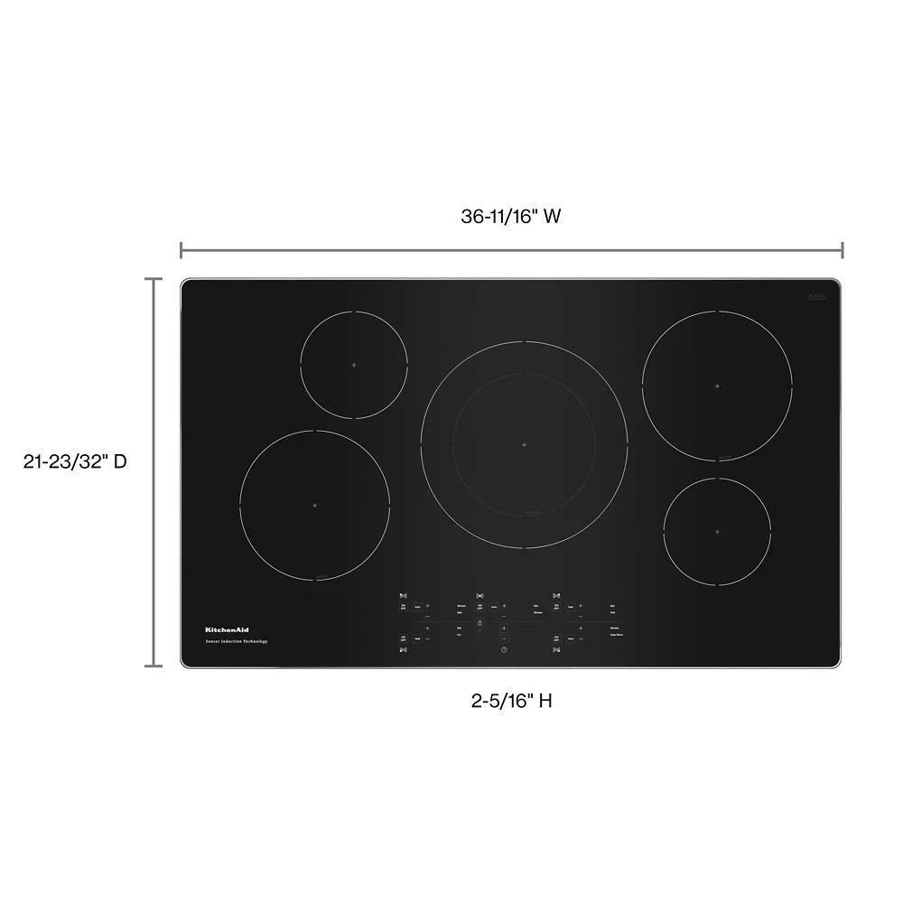Kitchenaid KCIG556JSS 36-Inch 5-Element Sensor Induction Cooktop - Image 9
