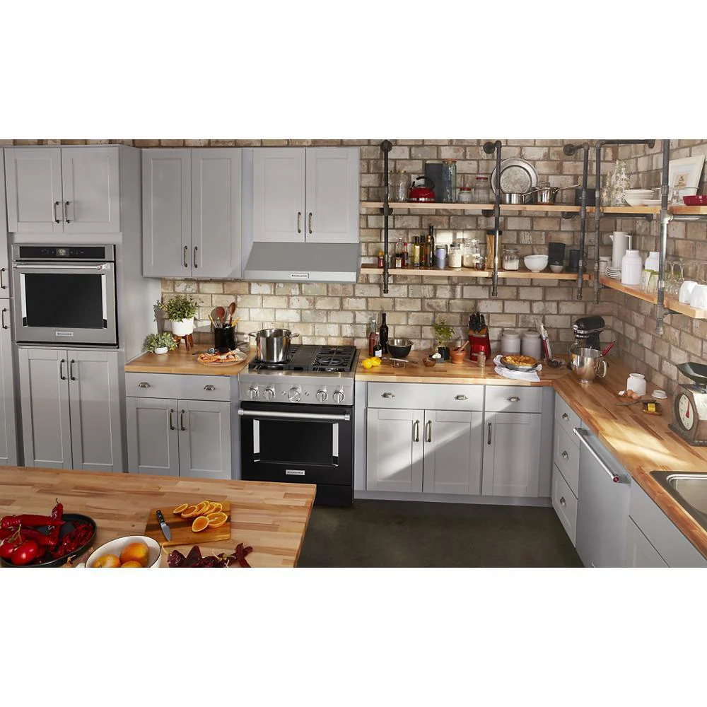 KFDC500JBK KitchenAid® 30'' Smart Commercial-Style Dual Fuel Range with 4 Burners - Image 12