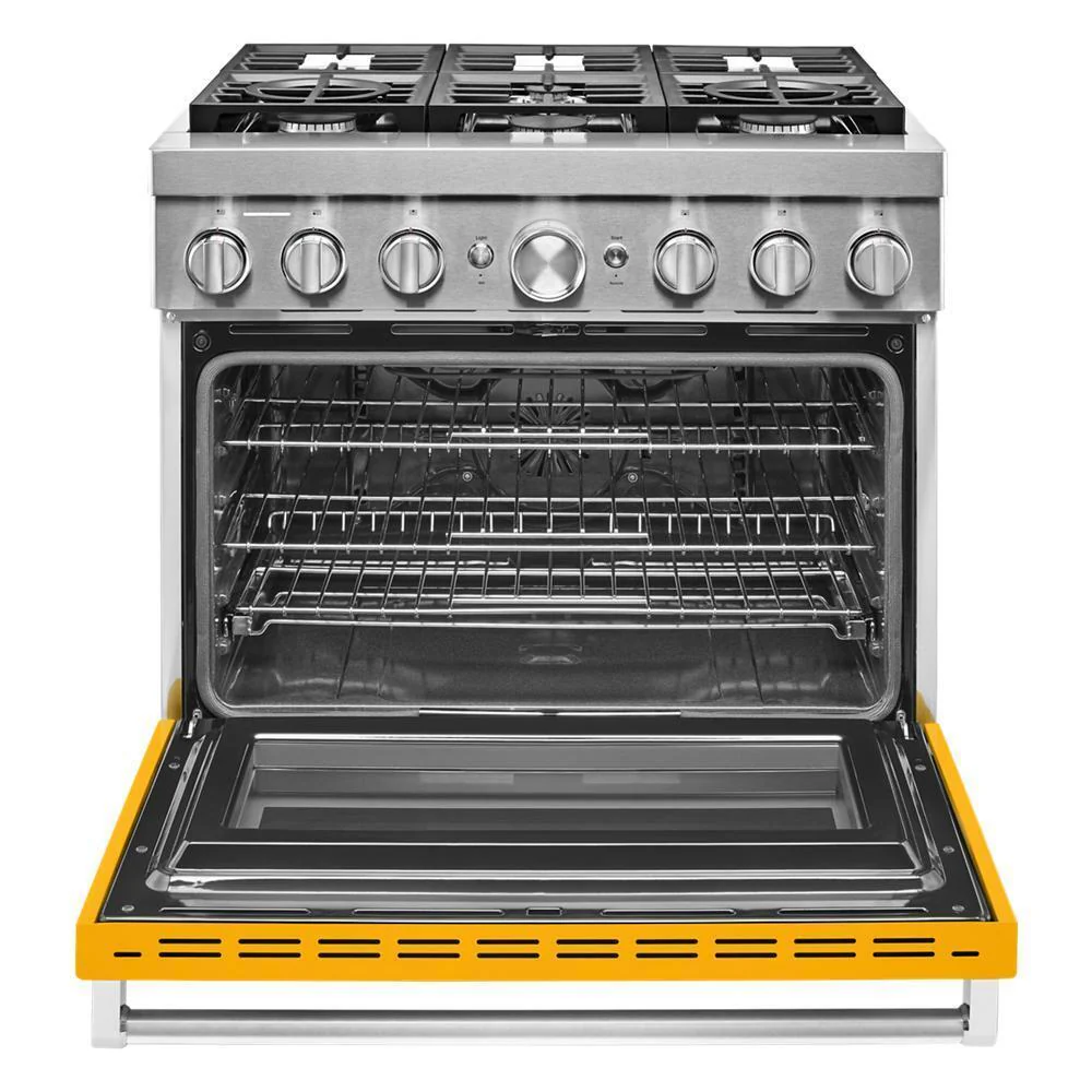 KFDC506JYP KitchenAid® 36'' Smart Commercial-Style Dual Fuel Range with 6 Burners - Image 7
