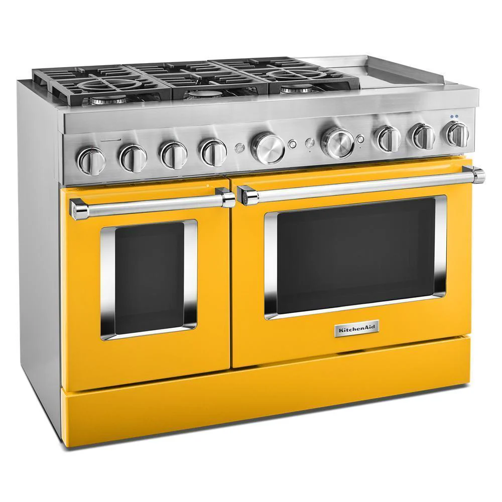 KFDC558JYP KitchenAid® 48'' Smart Commercial-Style Dual Fuel Range with Griddle - Image 5