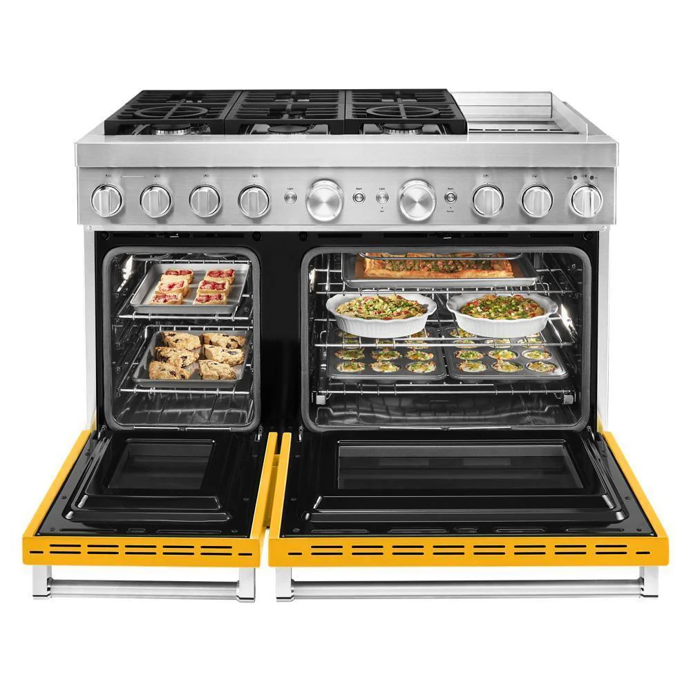 KFDC558JYP KitchenAid® 48'' Smart Commercial-Style Dual Fuel Range with Griddle - Image 9