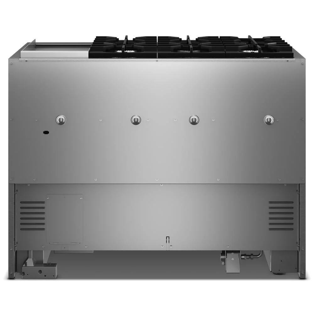 Kitchenaid KFDD948SAG 48-Inch 6 Burner Commercial-Style Dual Fuel Range with Griddle - Image 2