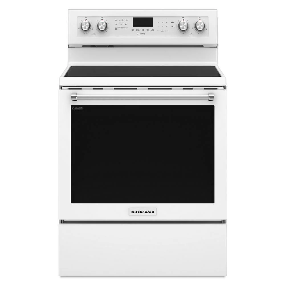Kitchenaid KFEG500EWH 30-Inch 5-Element Electric Convection Range