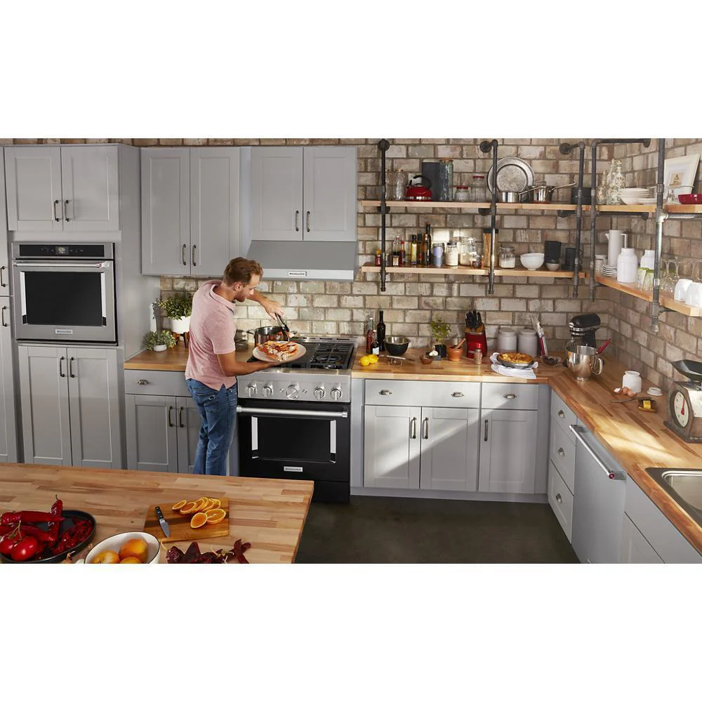 KFGC500JBK KitchenAid® 30'' Smart Commercial-Style Gas Range with 4 Burners - Image 15