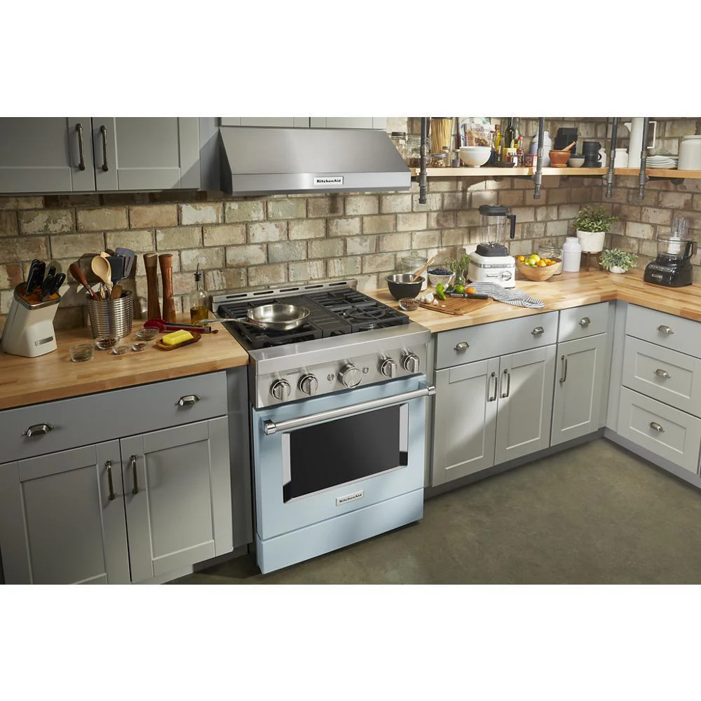 KFGC500JMB KitchenAid® 30'' Smart Commercial-Style Gas Range with 4 Burners - Image 9