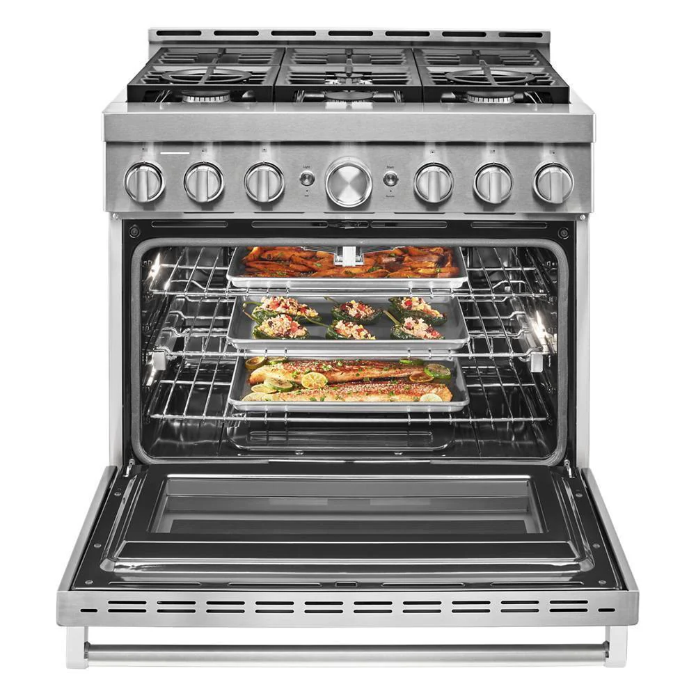 KFGC506JSS KitchenAid® 36'' Smart Commercial-Style Gas Range with 6 Burners - Image 8