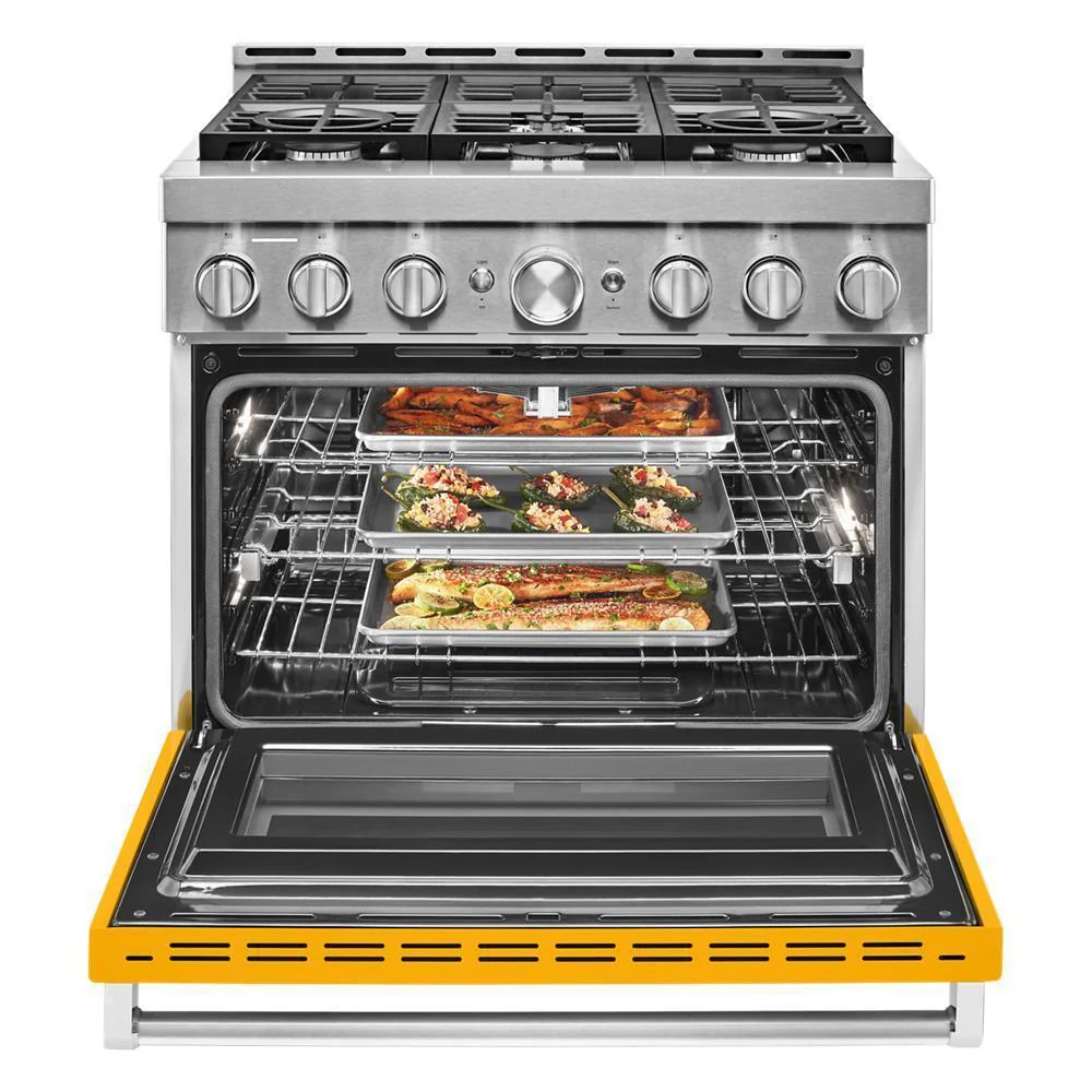 KFGC506JYP KitchenAid® 36'' Smart Commercial-Style Gas Range with 6 Burners - Image 8