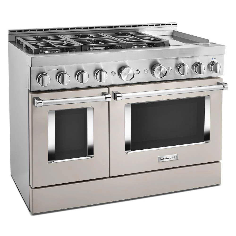 KFGC558JMH KitchenAid® 48'' Smart Commercial-Style Gas Range with Griddle - Image 5