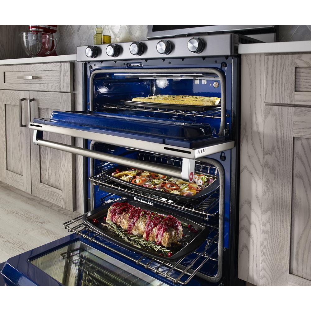 Kitchenaid KFGD500ESS 30-Inch 5 Burner Gas Double Oven Convection Range - Image 7