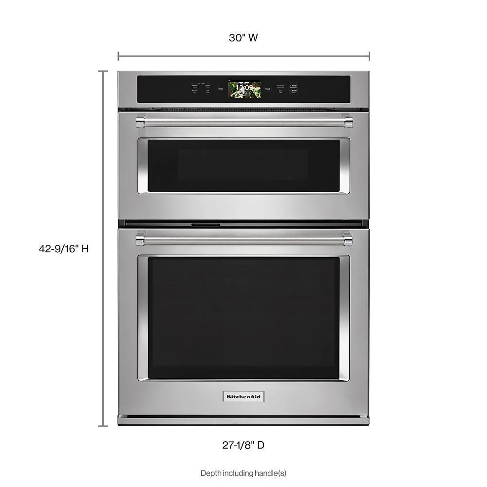 Kitchenaid KOCE900HBS Smart Oven+ 30" Combination Oven with Powered Attachments and PrintShield™ Finish - Image 7