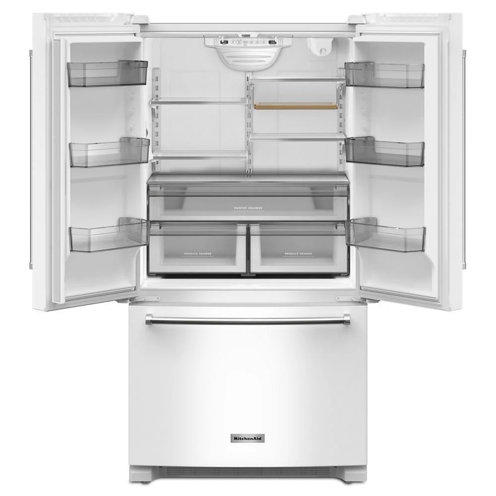 Kitchenaid KRFC136RWH 20 cu. ft. 36-Inch Width Counter-Depth French Door Refrigerator with Interior Dispense - Image 10