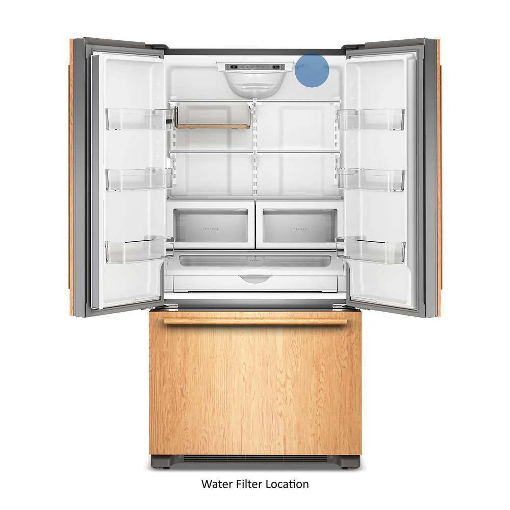 Kitchenaid KRFC136TPA 22 Cu. Ft. 36-Inch Panel-Ready Counter-Depth French Door Refrigerator with Internal Water Dispenser - Image 4