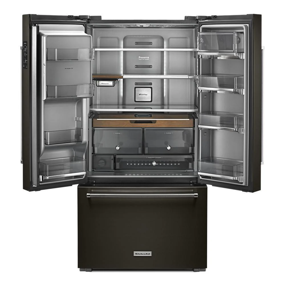 Kitchenaid KRFC704FBS 23.8 cu. ft. 36" Counter-Depth French Door Platinum Interior Refrigerator with PrintShield™ Finish - Image 6