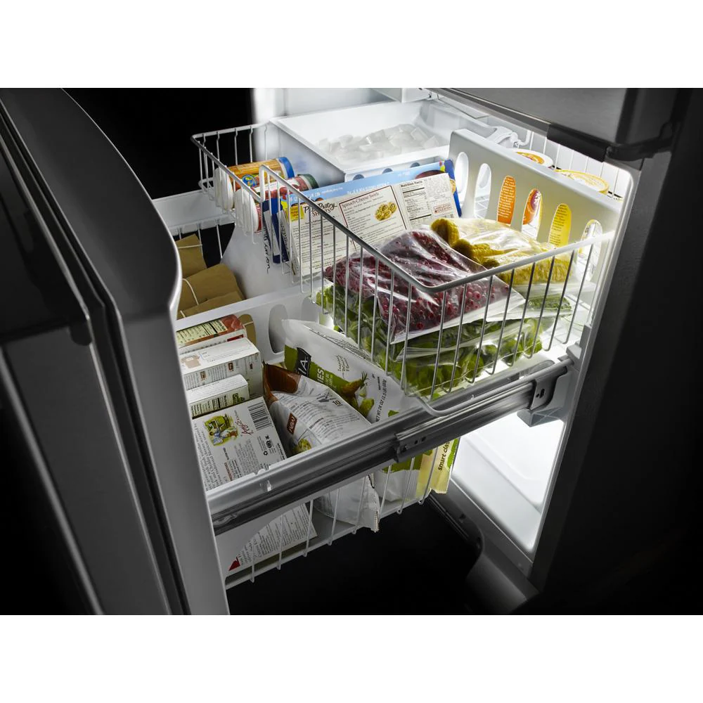 Kitchenaid KRFF305ESS 25 Cu. Ft. 36-Width Standard Depth French Door Refrigerator with Interior Dispense - Image 4