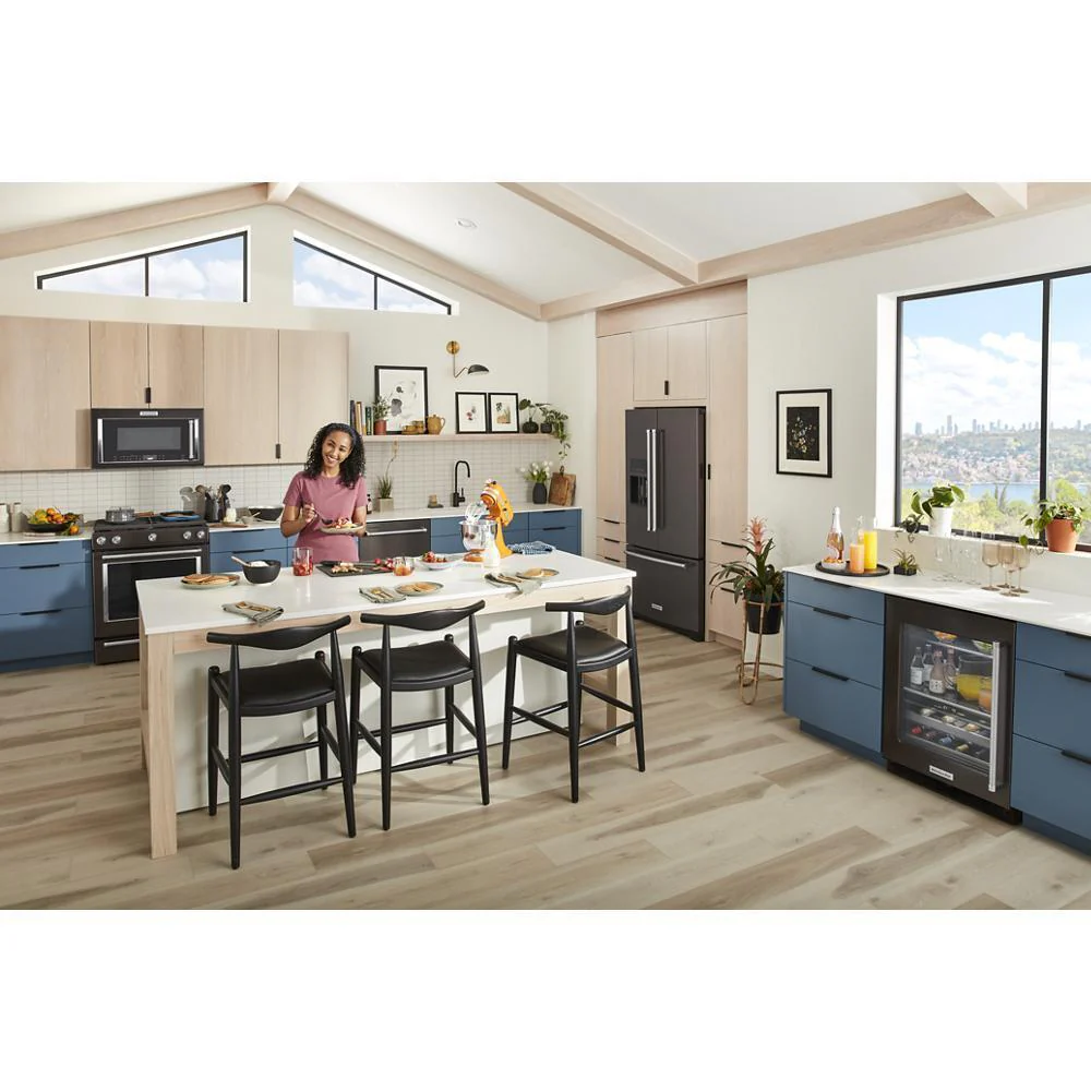 Kitchenaid KRFF577KBS 26.8 Cu. Ft. Standard-Depth French Door Refrigerator with Exterior Ice and Water Dispenser - Image 10