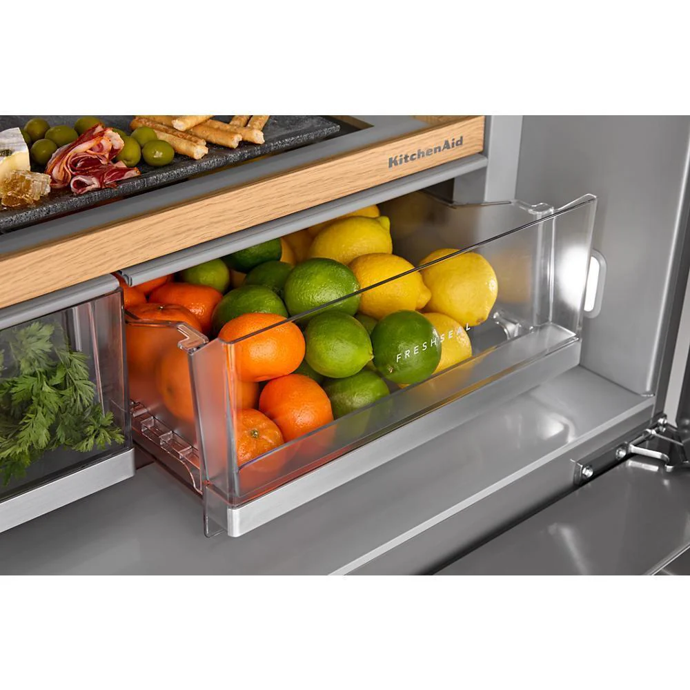 Kitchenaid KRMF336SPS 30 cu. ft. French Door Refrigerator with Interior Water and Ice and FreshChill™ Full-Width Refrigerated Drawer - Image 5