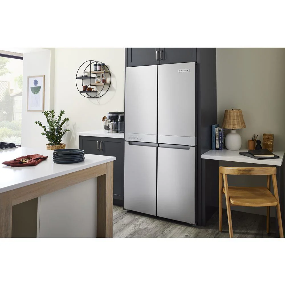 Kitchenaid KRQC506MPS 19.4 cu. ft. 36-inch wide Counter-Depth 4-Door Refrigerator with PrintShield™ Finish - Image 12
