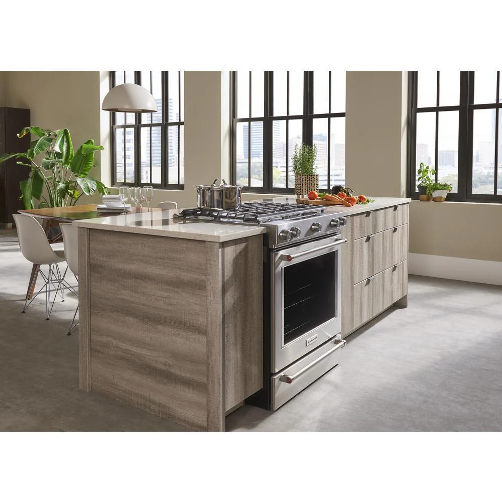 Kitchenaid KSDB900ESS 30-Inch 5-Burner Dual Fuel Convection Slide-In Range with Baking Drawer - Image 40