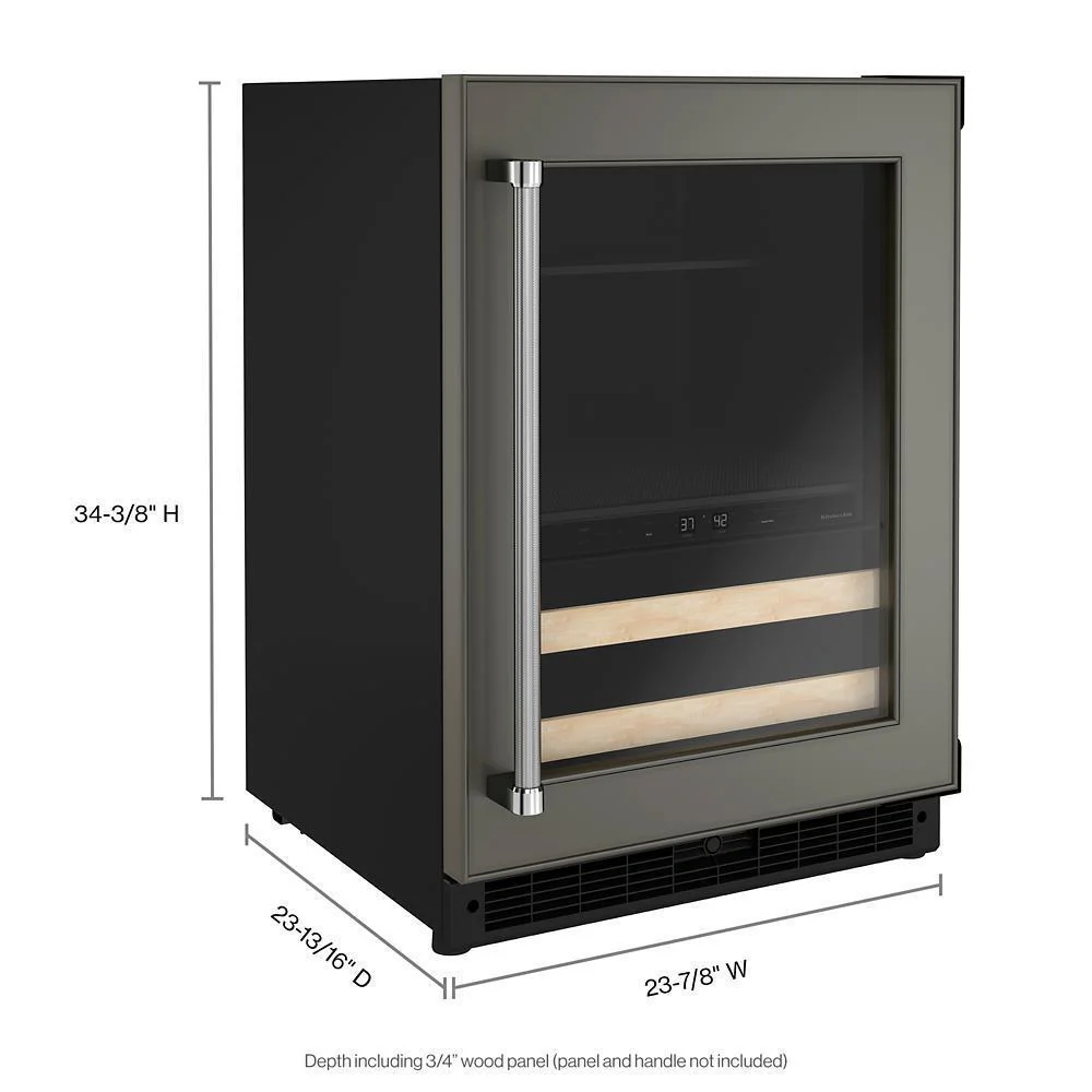 Kitchenaid KUBR214KPA 24" Panel-Ready Beverage Center with Wood-Front Racks - Image 5
