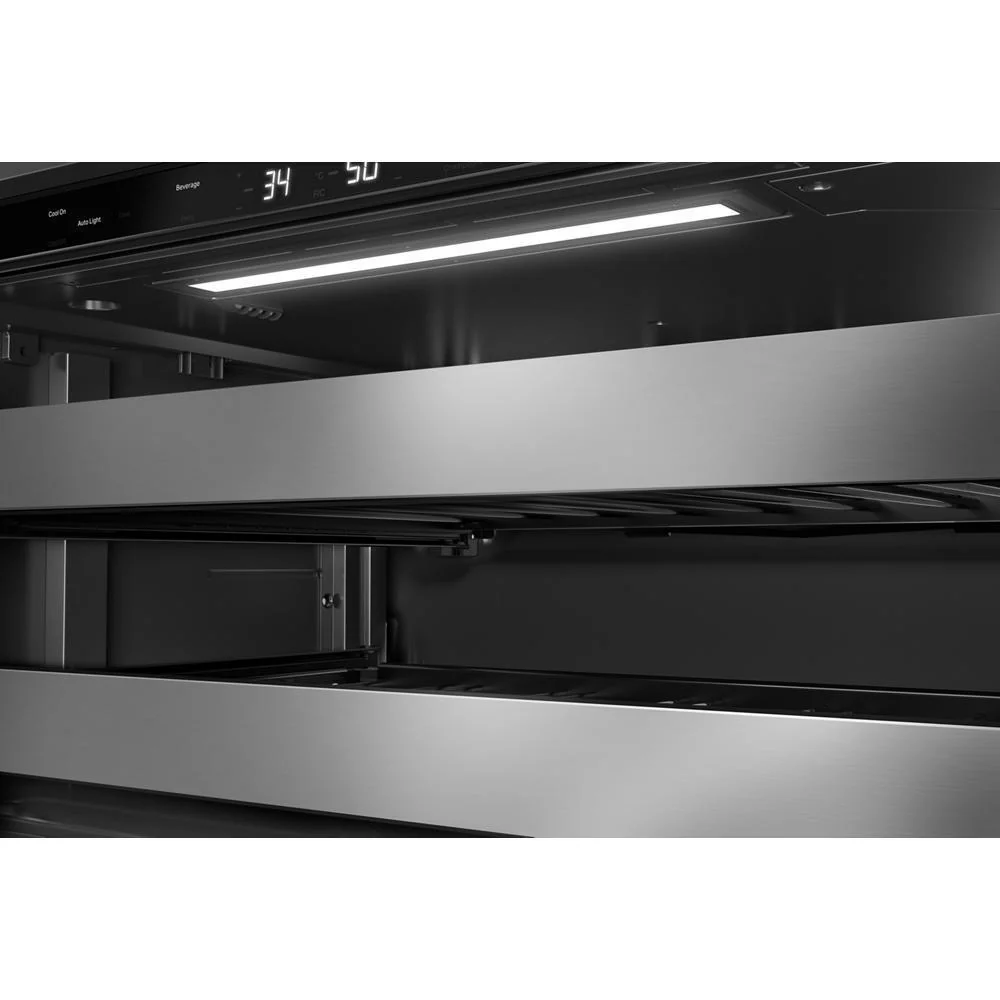 Kitchenaid KUBR524SSB 24" Beverage Center with Glass Door and Metal-Front Racks - Image 3