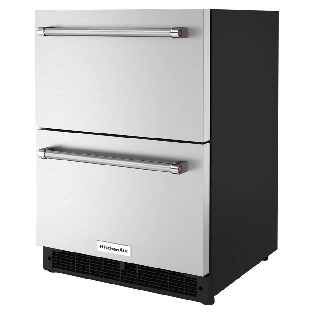 Kitchenaid KUDR204KSB 24" Stainless Steel Undercounter Double-Drawer Refrigerator - Image 3