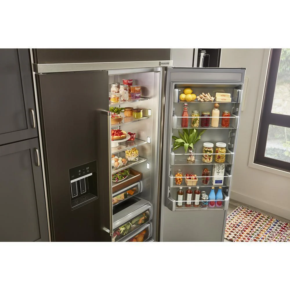 Kitchenaid KUWL314KBS 24" Undercounter Wine Cellar with Glass Door and Metal-Front Racks - Image 14