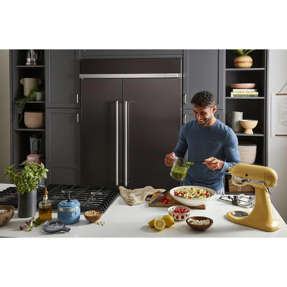 Kitchenaid KUWL314KBS 24" Undercounter Wine Cellar with Glass Door and Metal-Front Racks - Image 21