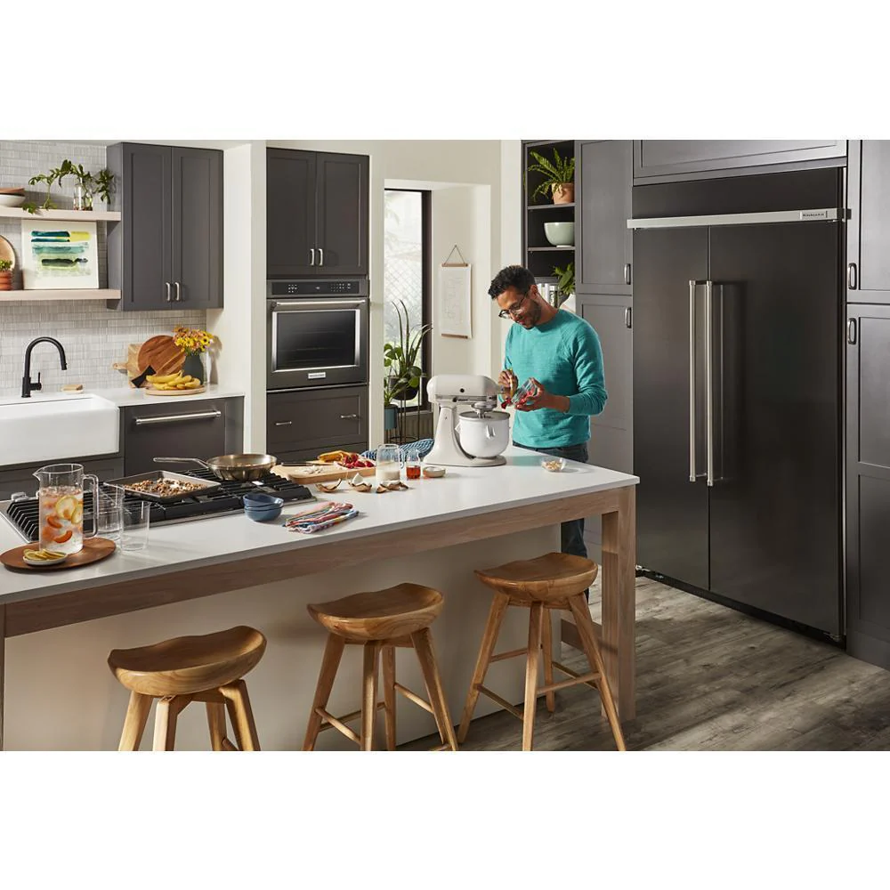 Kitchenaid KUWL314KBS 24" Undercounter Wine Cellar with Glass Door and Metal-Front Racks - Image 23