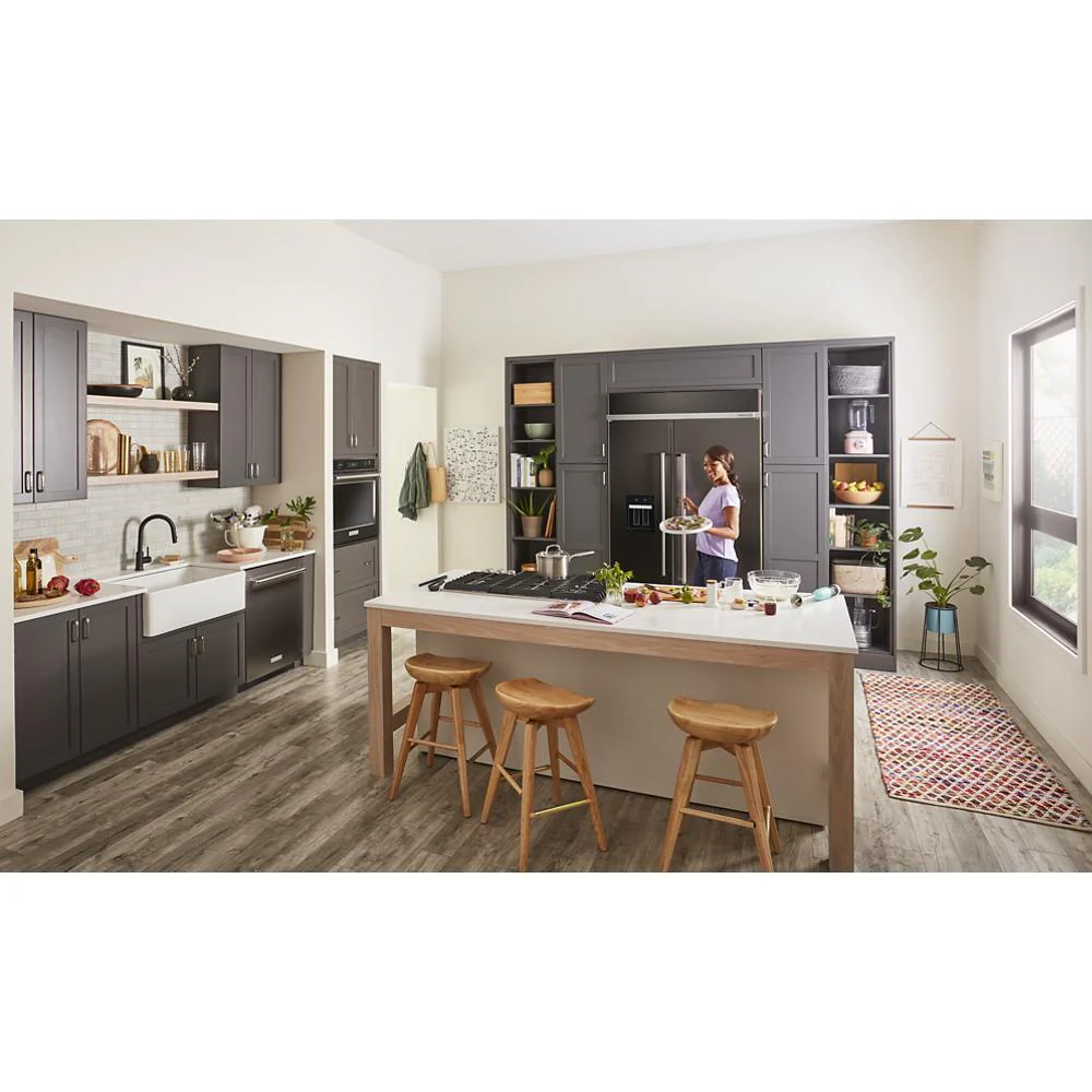 Kitchenaid KUWL314KBS 24" Undercounter Wine Cellar with Glass Door and Metal-Front Racks - Image 29