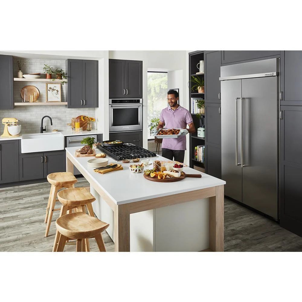 Kitchenaid KUWL314KSS 24" Undercounter Wine Cellar with Glass Door and Metal-Front Racks - Image 28