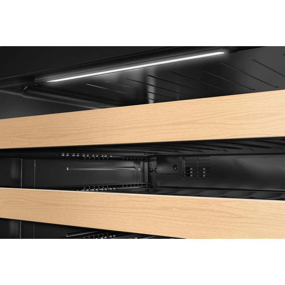 Kitchenaid KUWR524SJP 24" Undercounter Wine Cellar with Full-Extension Wood-Front Racks - Image 3