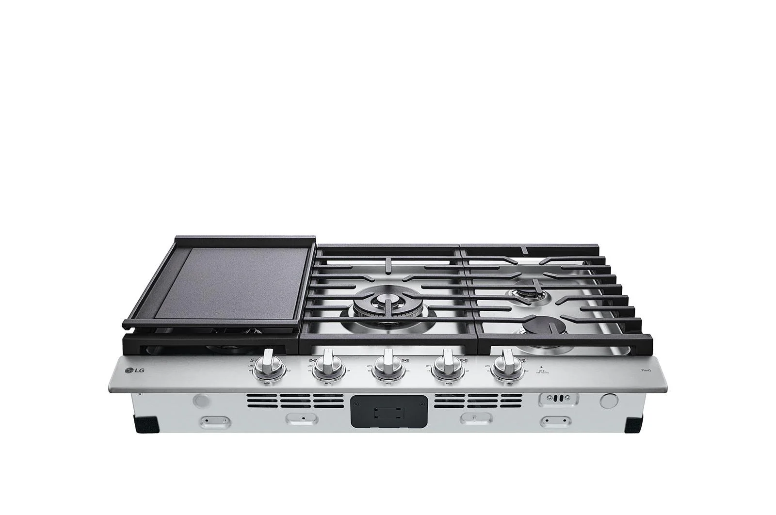 Lg CBGJ3627S 36" Smart Gas Cooktop with UltraHeat™ 22K BTU Dual Burner and LED Knobs - Image 3