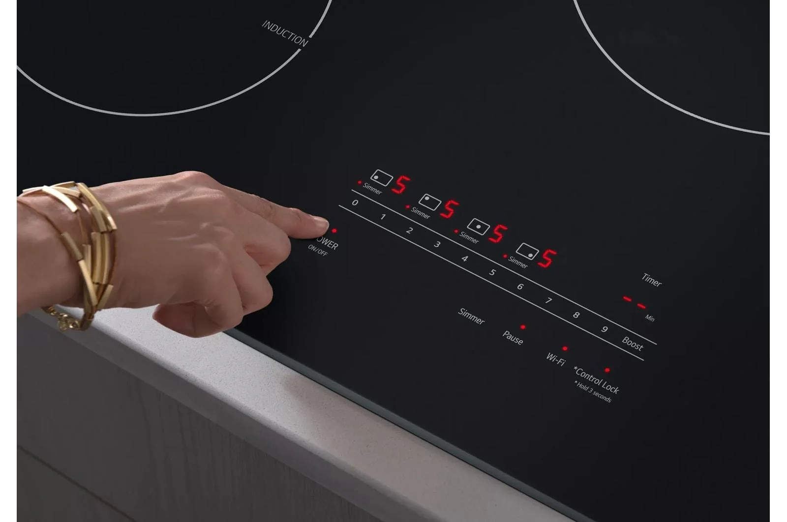 Lg CBIH3013BE 30 Inch Smart Induction Cooktop with UltraHeat™ 4.3kW Element - Image 4